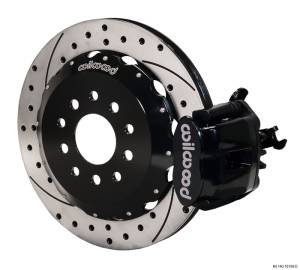 1992-1995 Honda Civic HB (MT) Wilwood Combination Parking Brake Caliper Rear Brake Kit 12.19" (Black, Drilled)